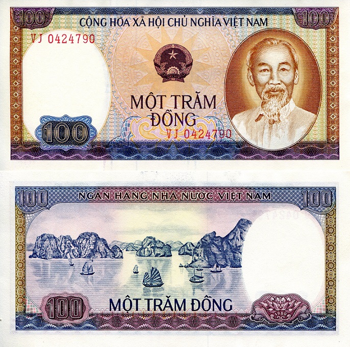 Vietnam 100 Dong Pick Number: 88b (I believe - see scan) UNC Banknote