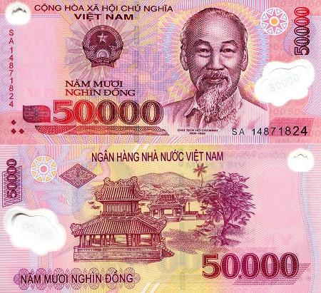 Vietnam 50,000 Dong Pick Number: 121h UNC Banknote