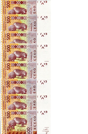 West African States 500 Francs UNC pick #: Varies