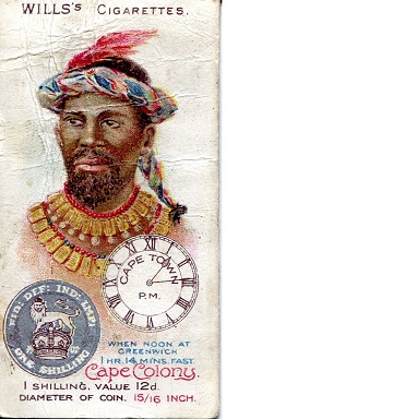 South Africa Wills Cigarette Card Poor (many creases)