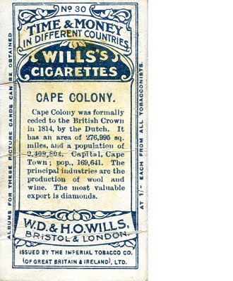 Wills Cigarette Card