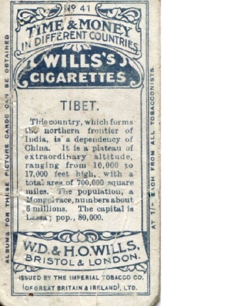 Wills Cigarette Card