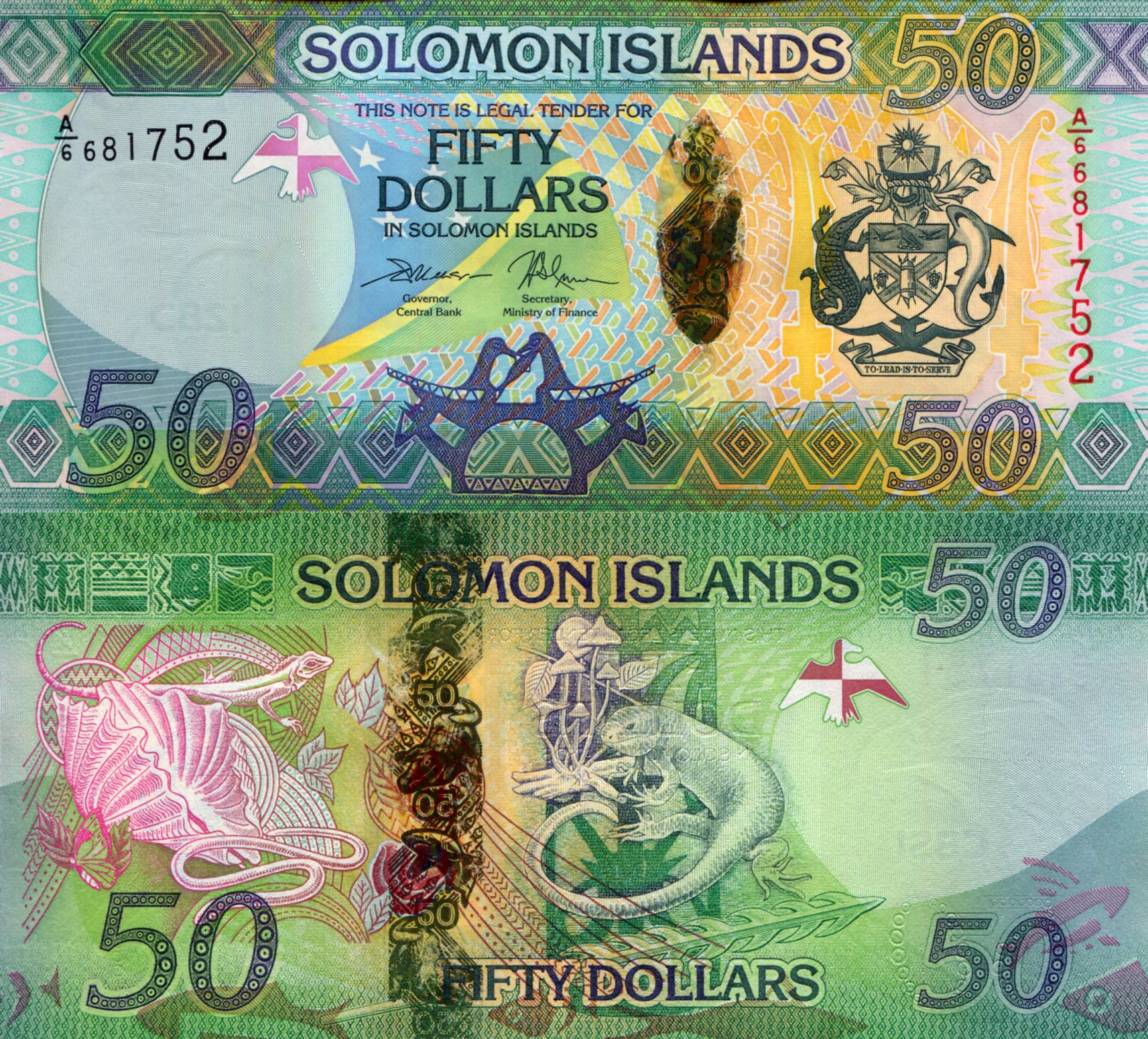 Solomon Islands 50 Dollars UNC pick #: 35b