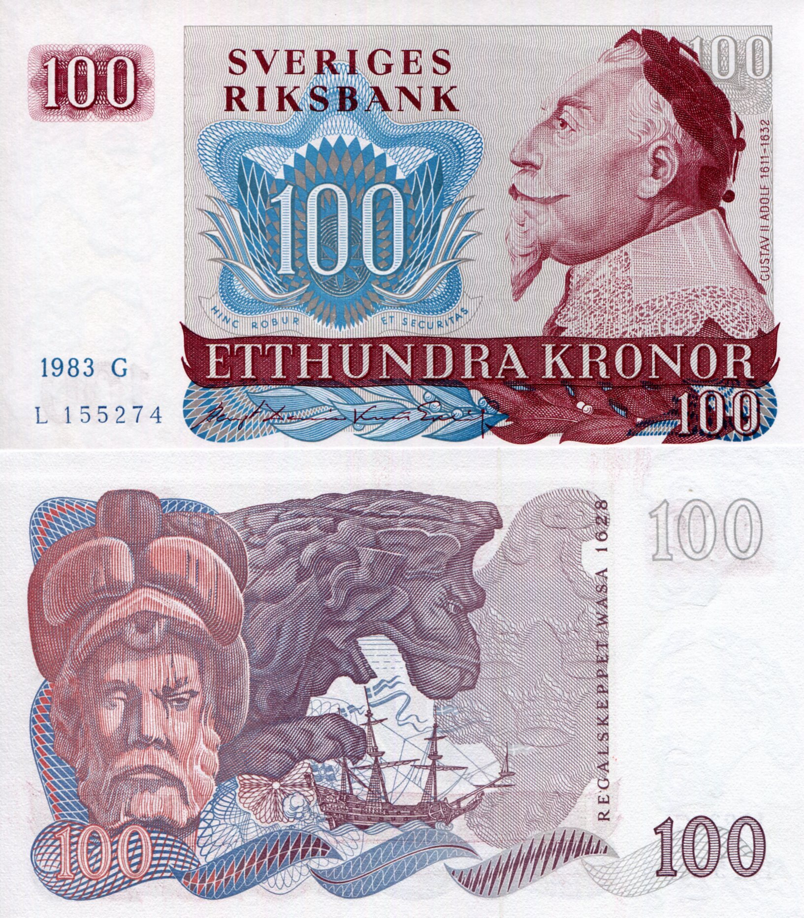 Sweden 100 Kronor XF pick #: 54c