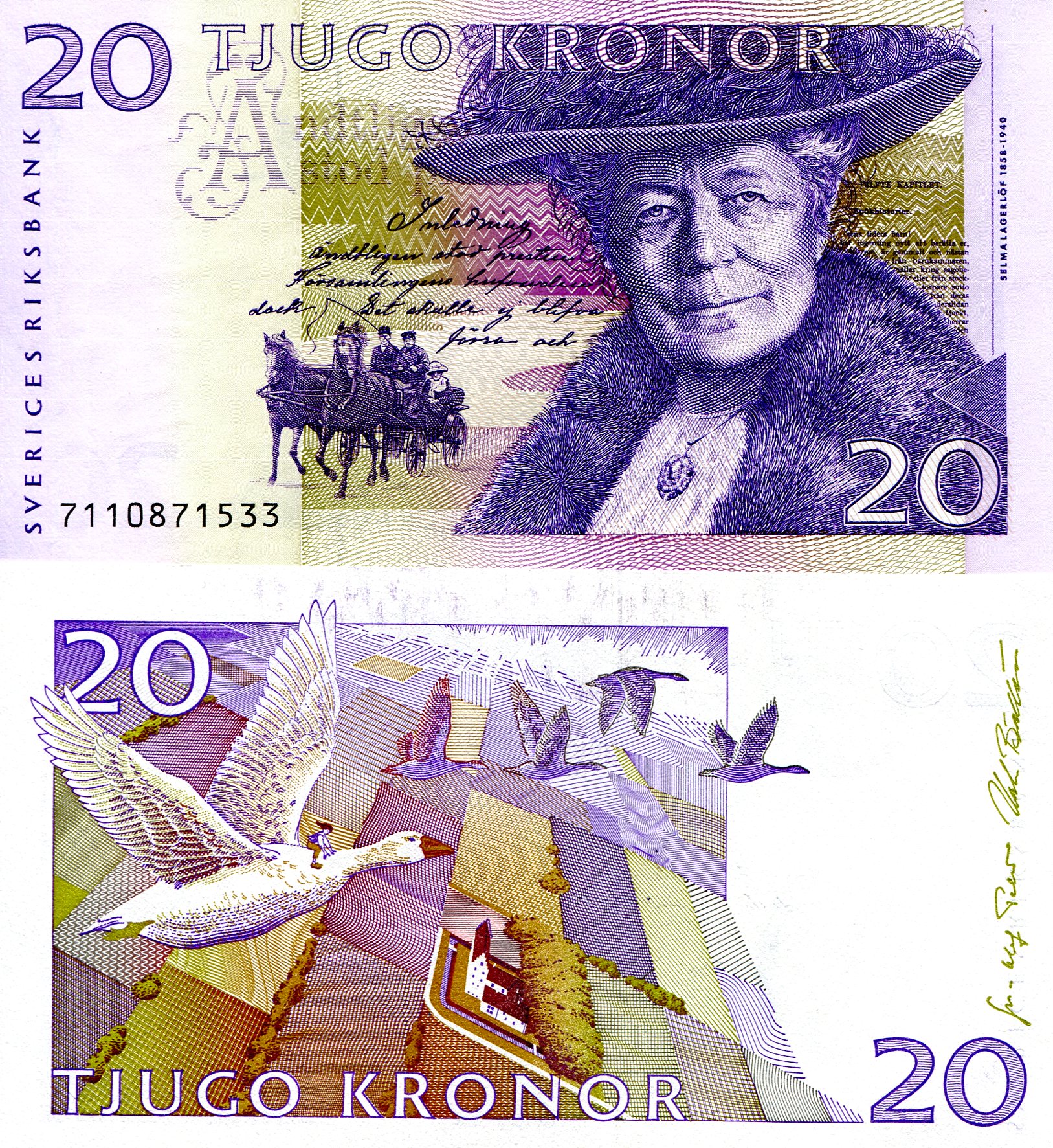 Sweden 20 Kronor aUNC+ pick #: 63c