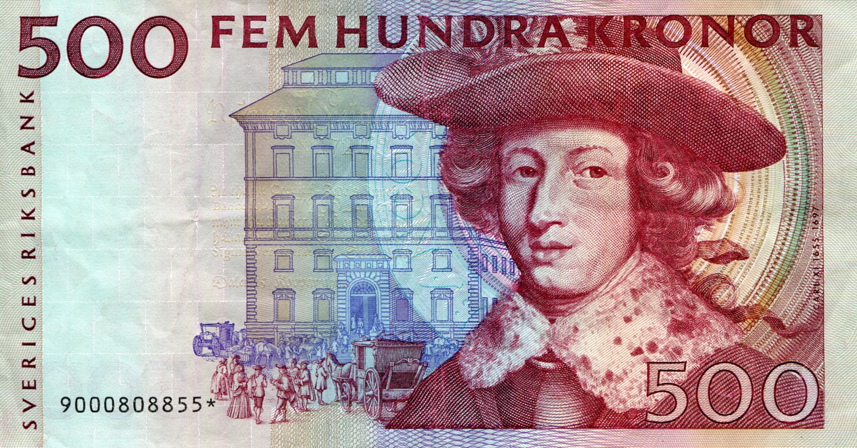Sweden 500 Kronor VF (see large scan) pick #: 59r