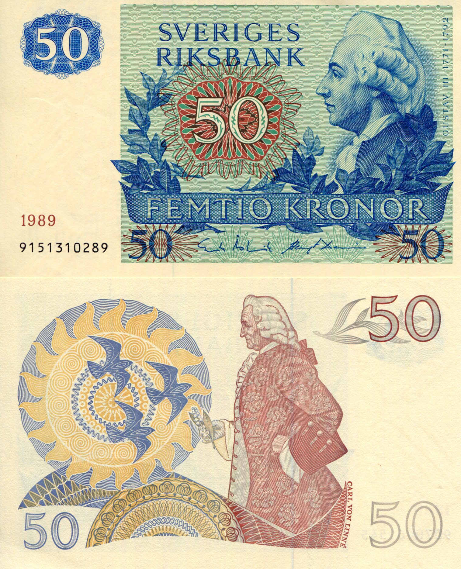 Sweden 50 Kronor UNC pick #: 53d