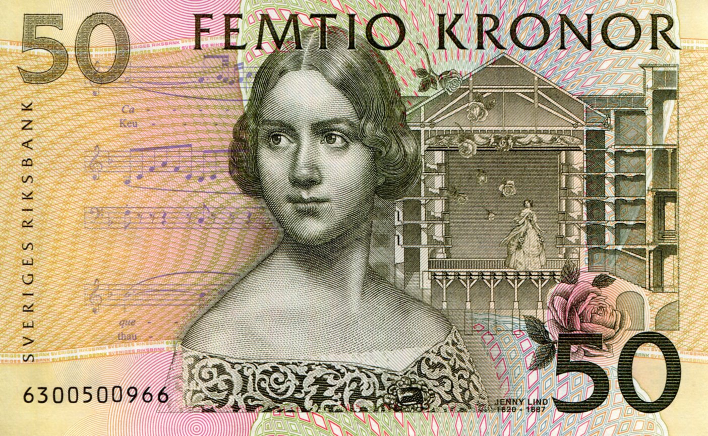 Sweden 50 Kronor UNC pick #: 62a