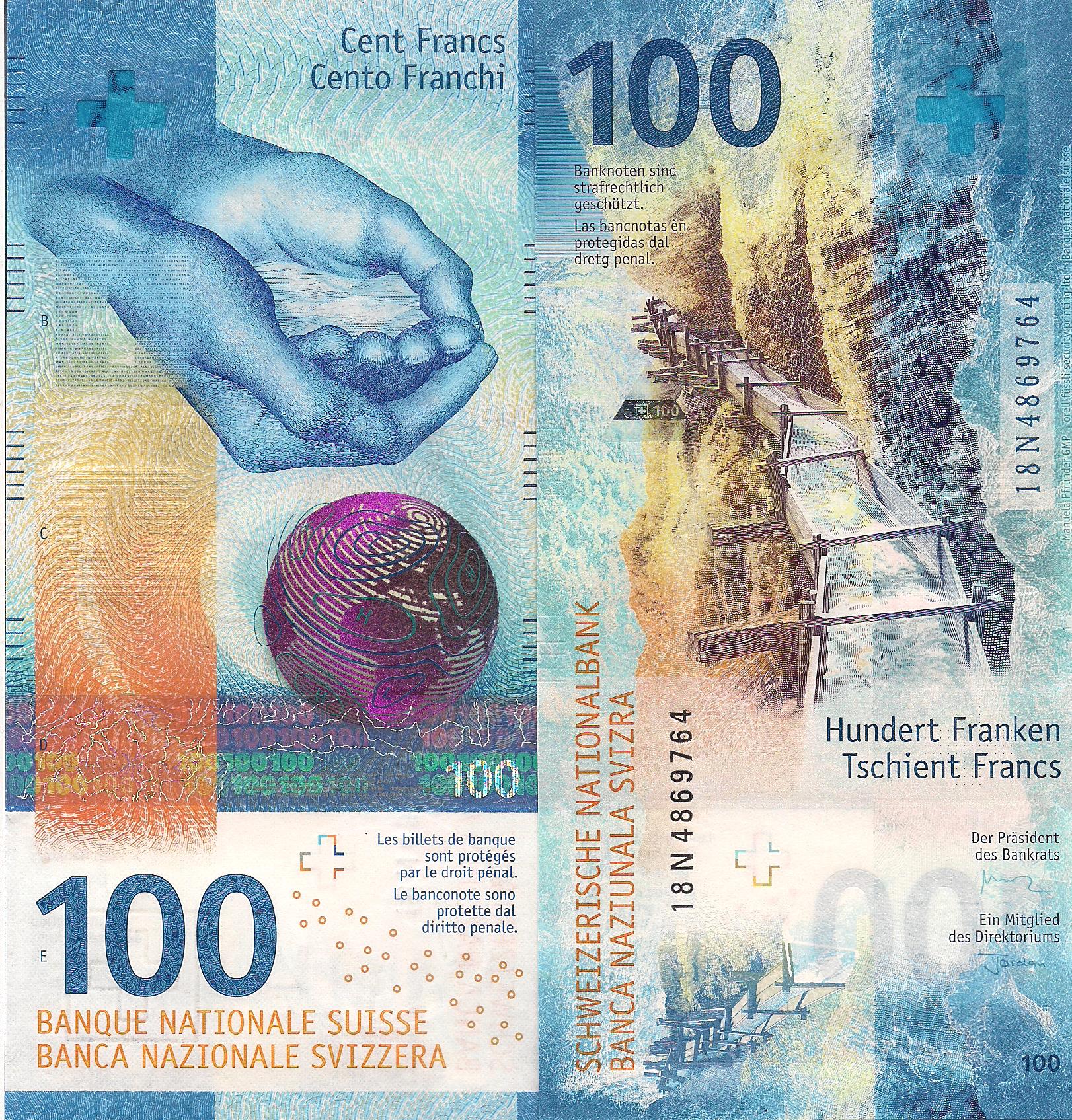 Switzerland  100 Francs UNC pick #: New