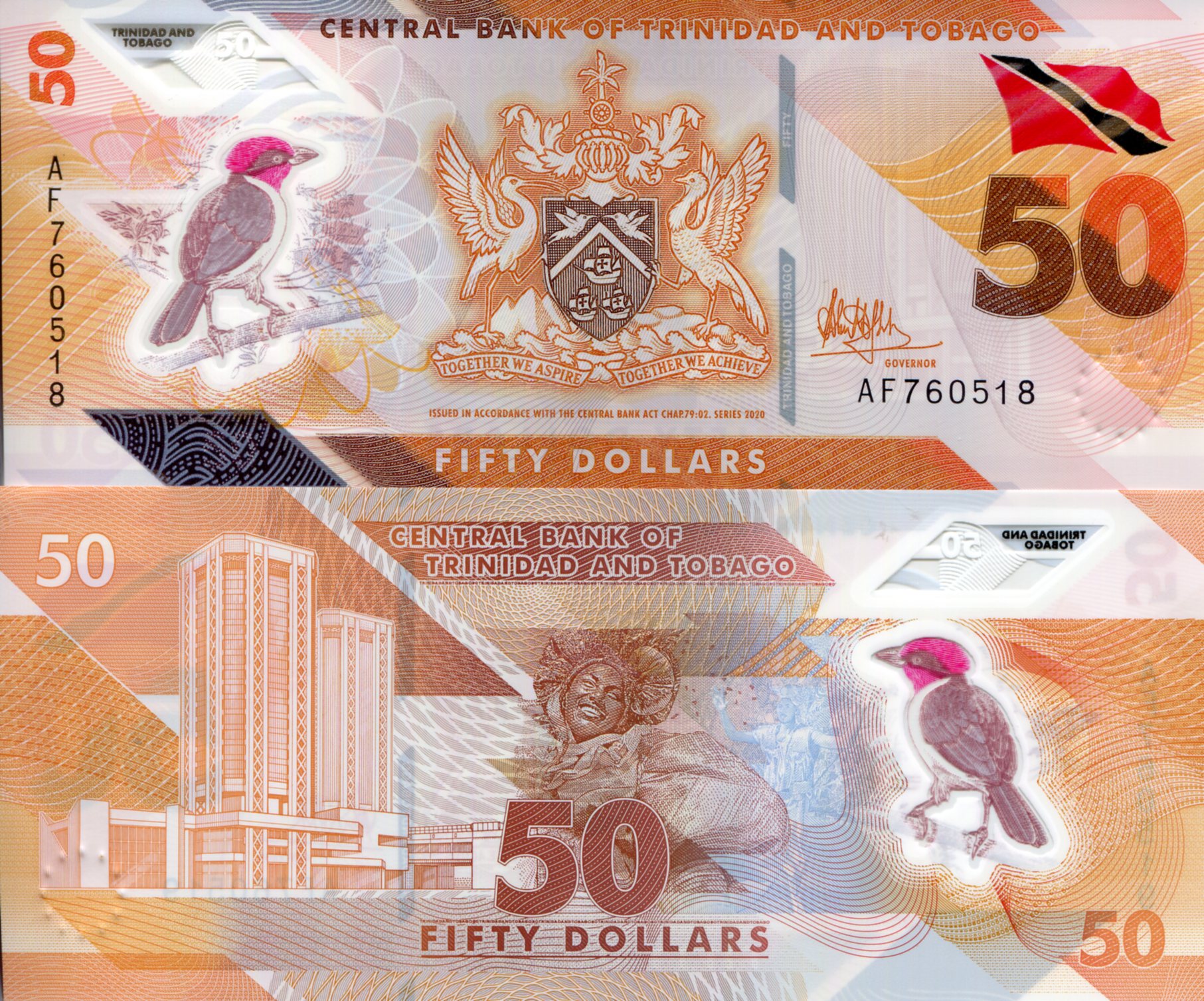 Trinidad and Tobago 50 Dollars UNC pick #: New