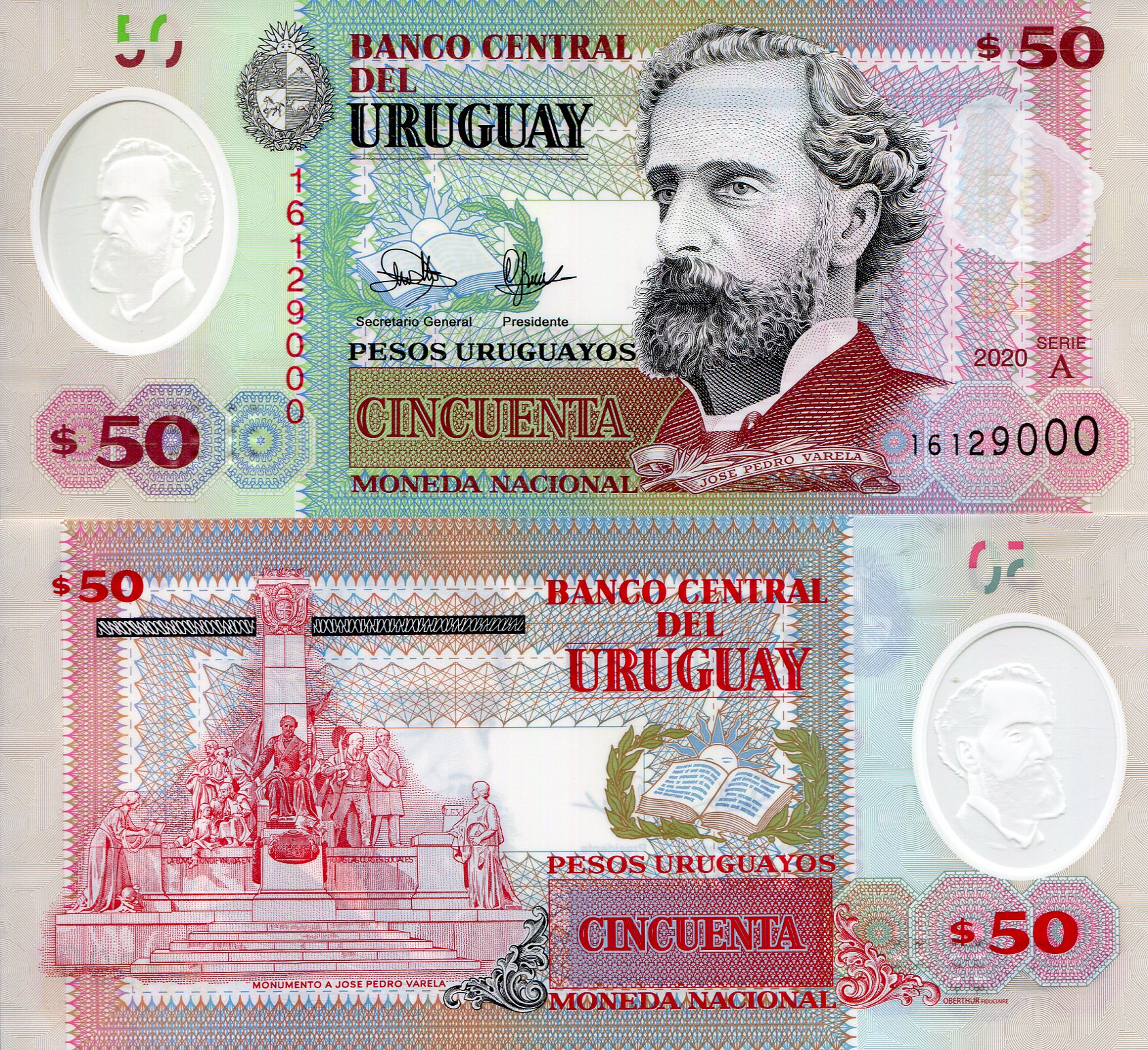 Uruguay  50 Pesos UNC pick #: New