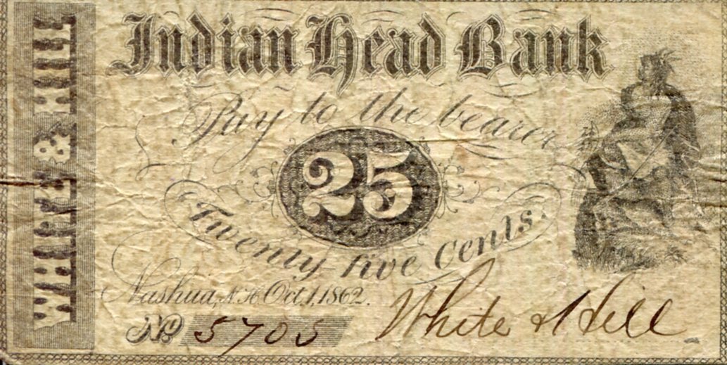 USA - Local Currency and Scrip 25 Cents F/VG (see large scan) pick #: NP