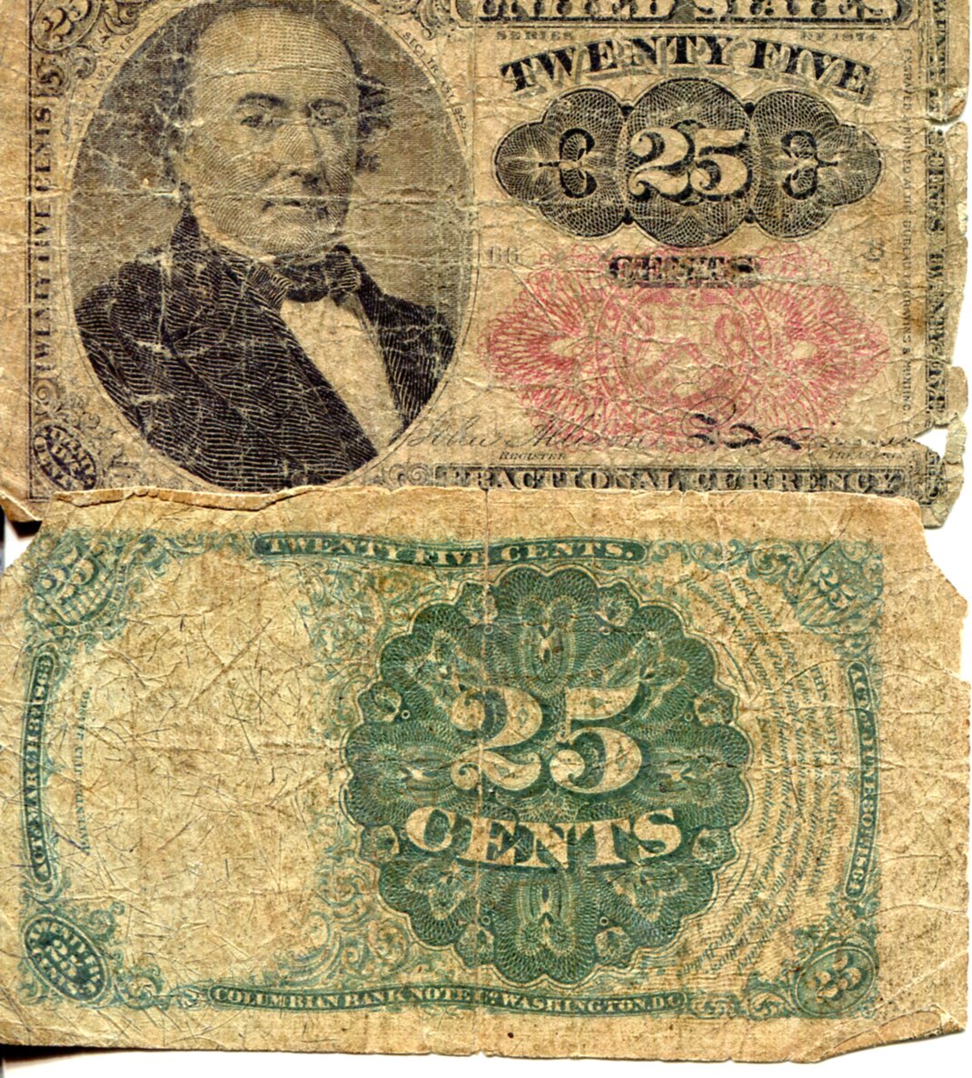 USA - Fractional Currency 25 Cents Poor (See large scan) pick #: 121 (I believe)