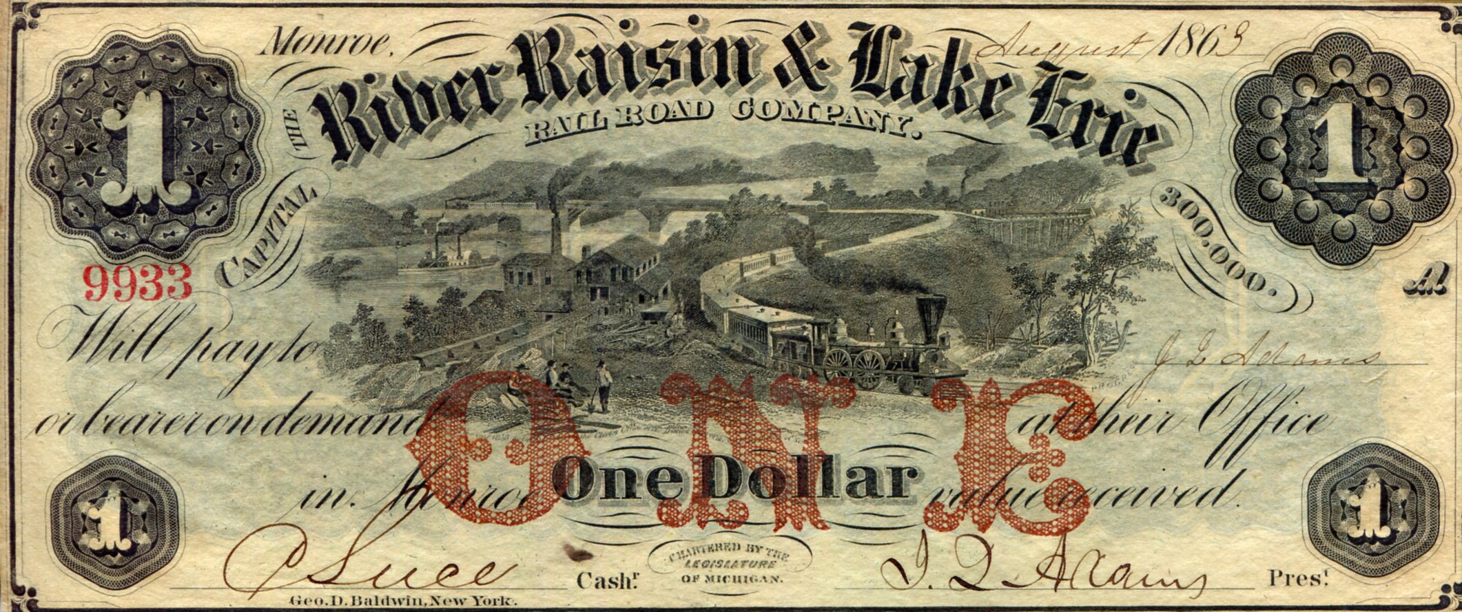 USA - Local Currency and Scrip 1 Dollar VF/F (see large scan) pick #: NP