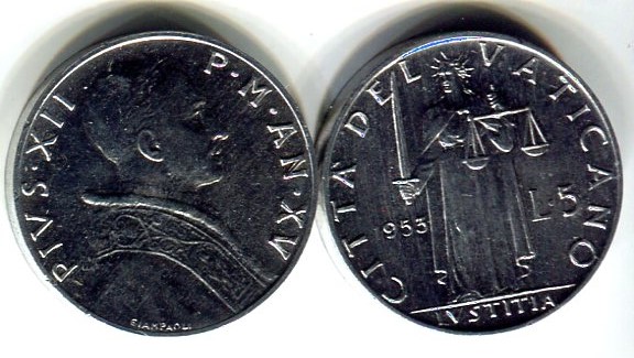 Vatican City 5 Lire BU?